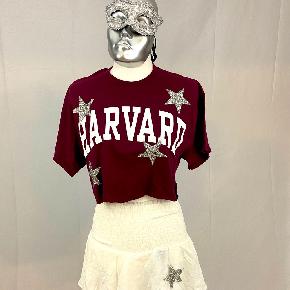 Tays Trendss Handmade Harvard T Shirt With Stars
